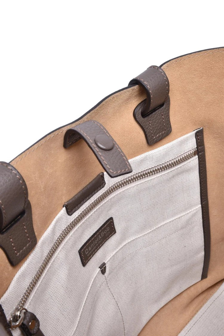 Danilel&Bob Leather Shopper Bag - Military Green
