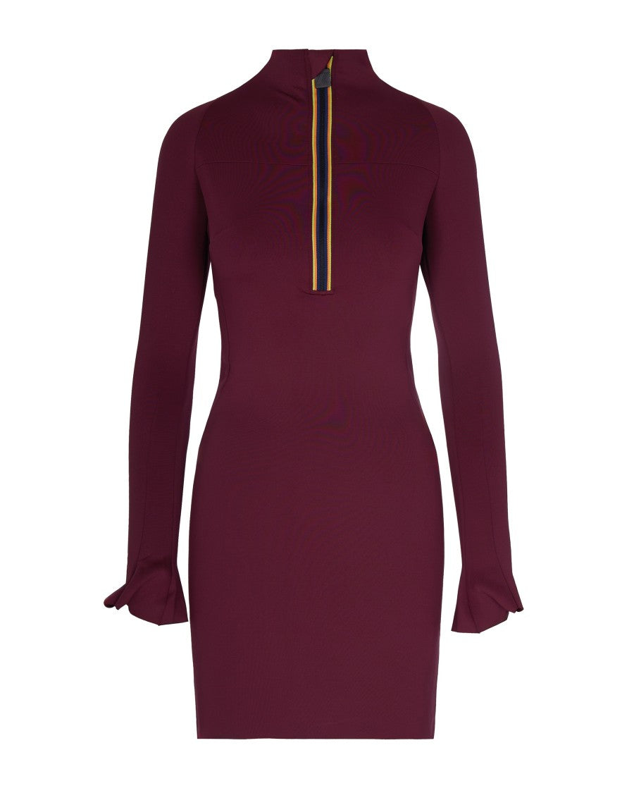 K-Way R&D Fitted Mini Dress With High Neckline