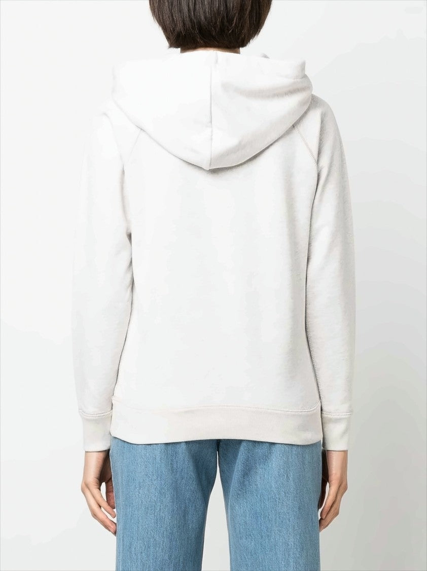Isabel Marant Étoile Relaxed Fit Hoodie With Minimalist Design And Embroidered Logo