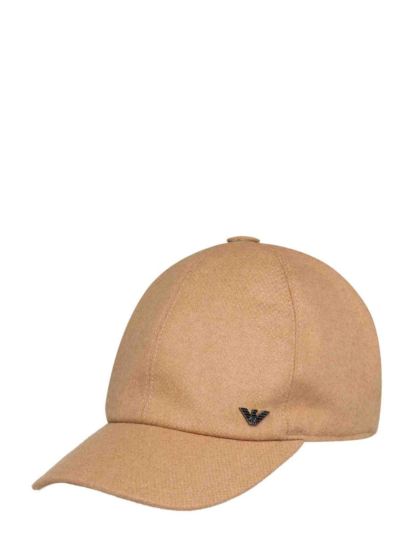 Emporio Armani Wool Blend Felt Baseball Cap
