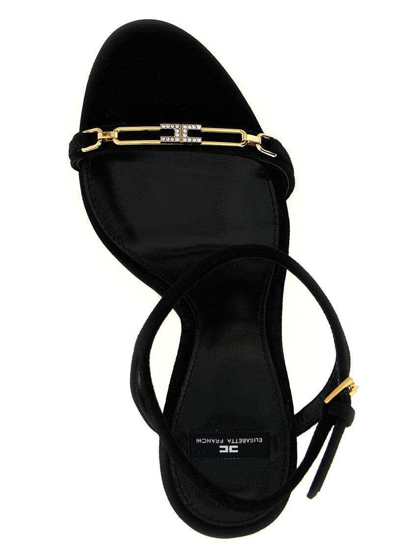 Elisabetta Franchi Sculpture Heel Sandals