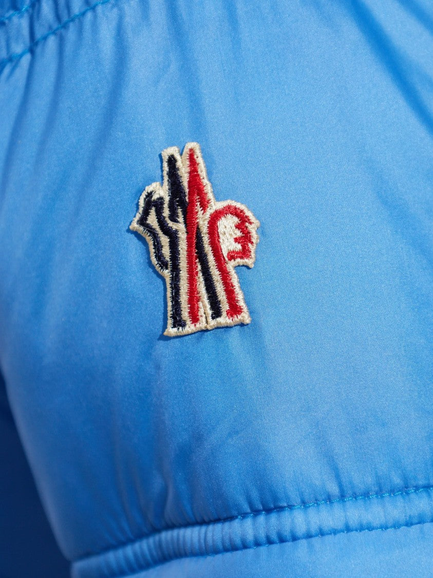 Moncler Grenoble Blue Mauduits Cropped Bomber Jacket