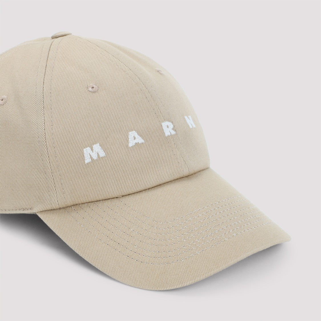 Marni Beige Cotton Hat