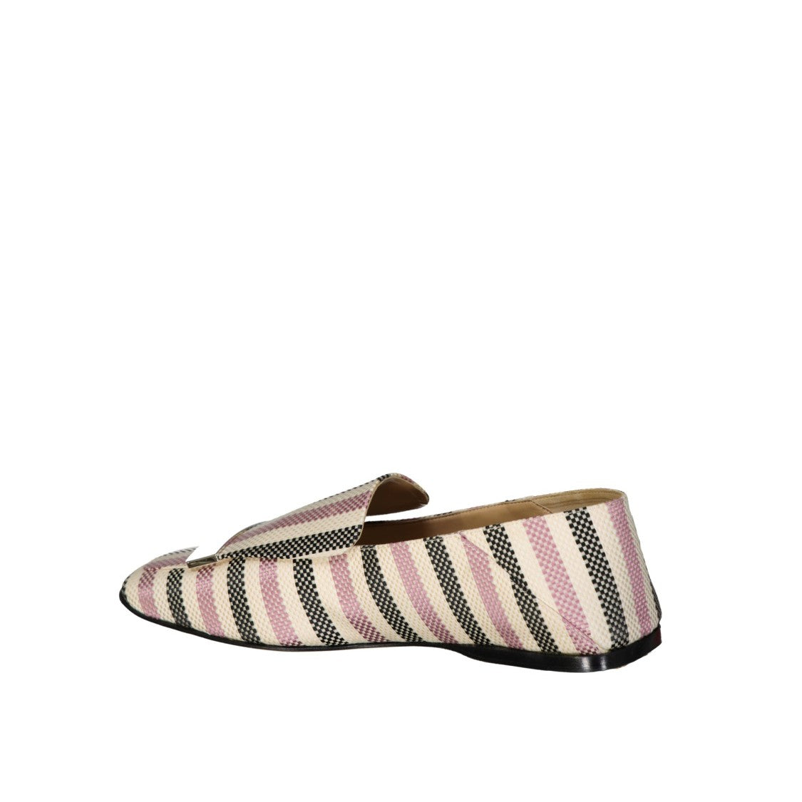 Sergio Rossi Jacquard Loafers With Square Toe And Striped Pattern
