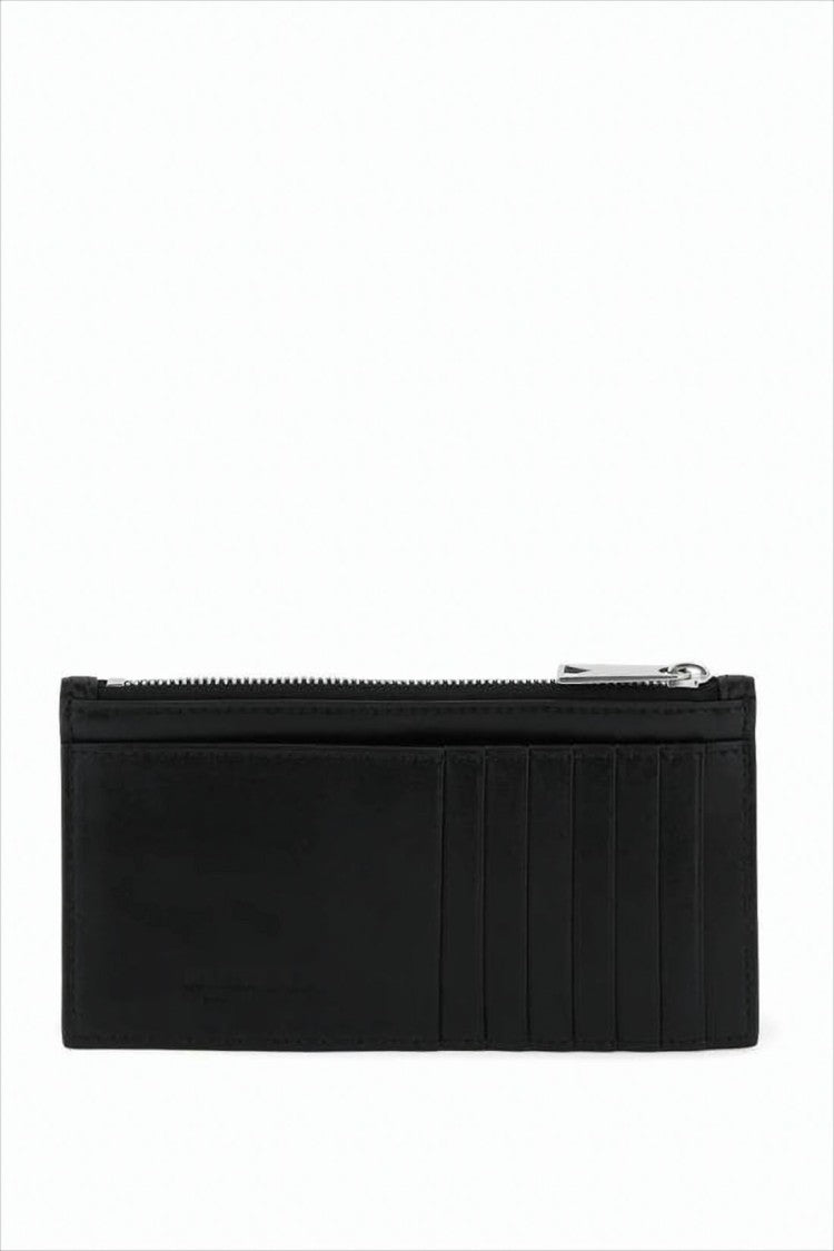 Bottega Veneta Rectangular Leather Wallet With Woven Pattern