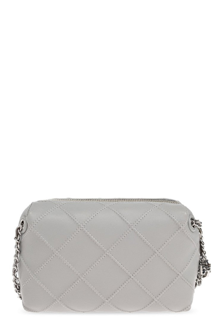 Tory Burch Gray Diamond Leather Camera Bag