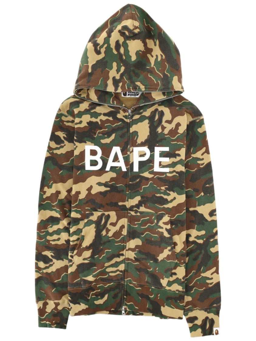 A Bathing Ape Glitch Woodland Camouflage Full-Zip Hoodie