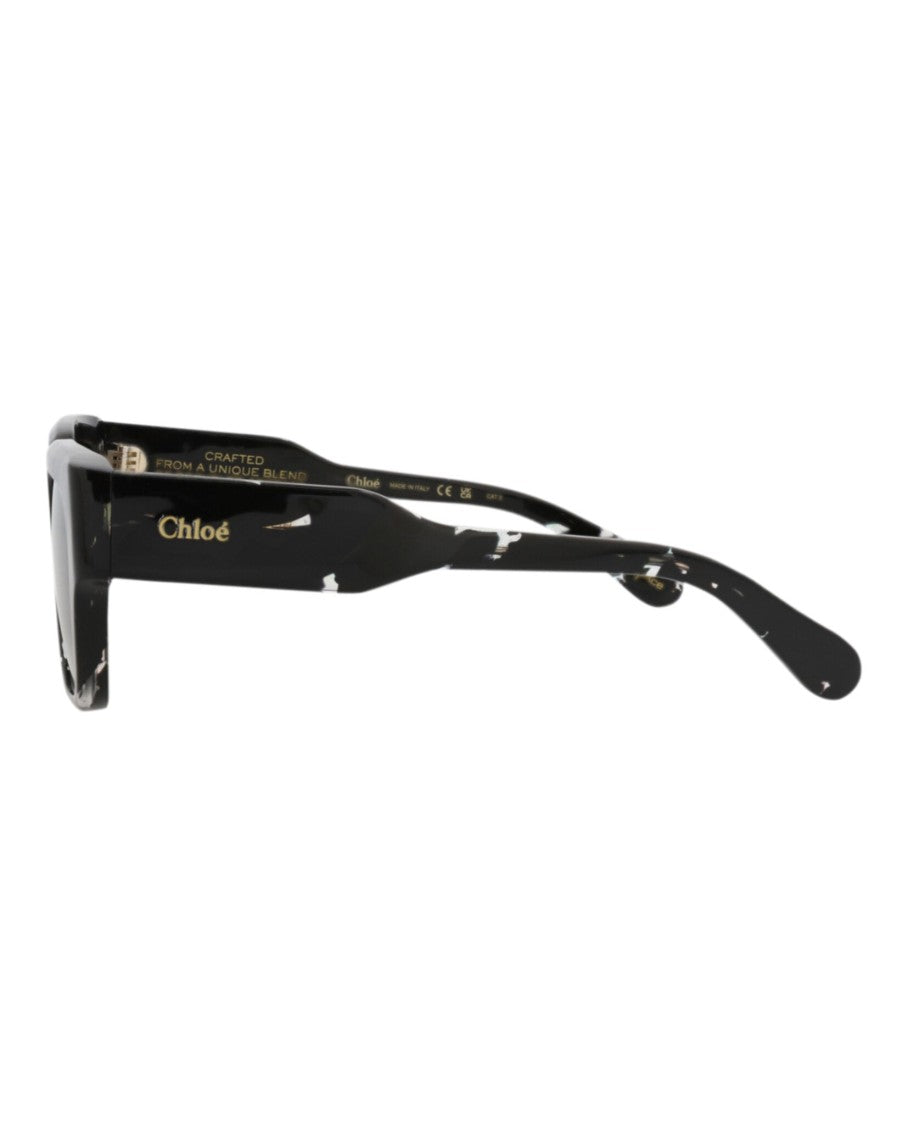 Chloé Square-Frame Recycled Acetate Sunglasses
