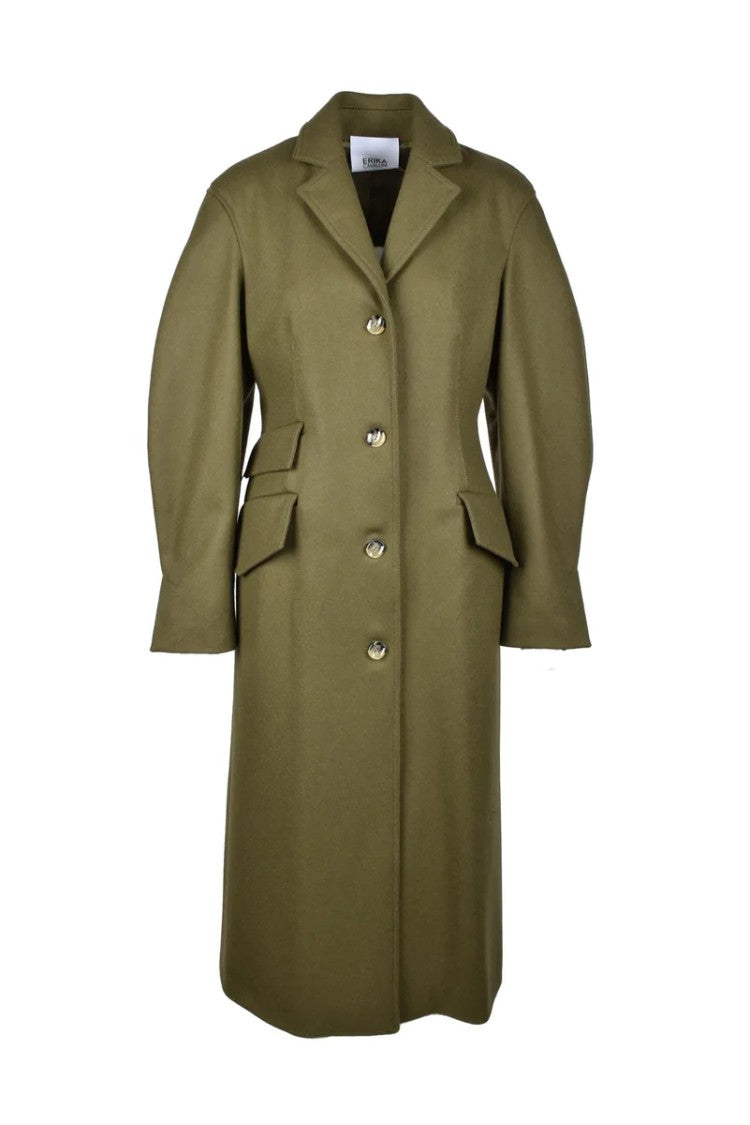 Erika Cavallini Forest Green Long Coat