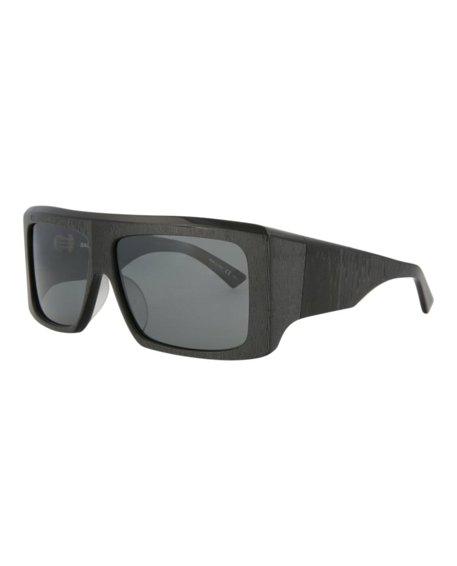Balenciaga Square-Frame Acetate Sunglasses With Saddle Nose Bridge