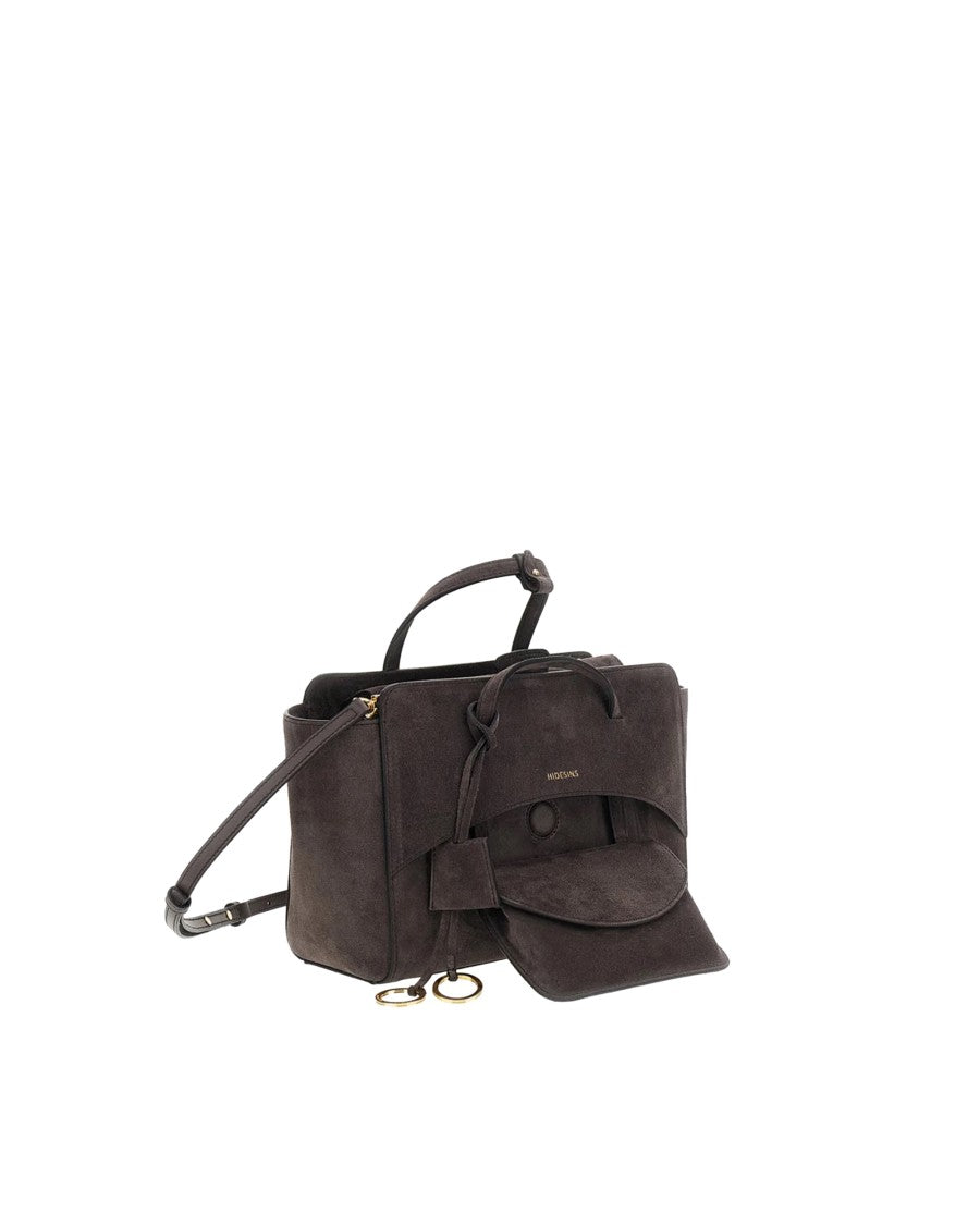 Hidesins Suede Leather Magnetic Closure Shoulder Bag