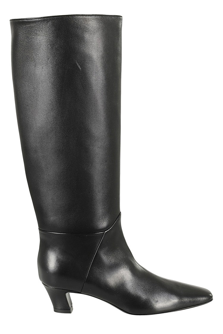 Giampaolo Viozzi Knee-High Nappa Boots With Square Toe