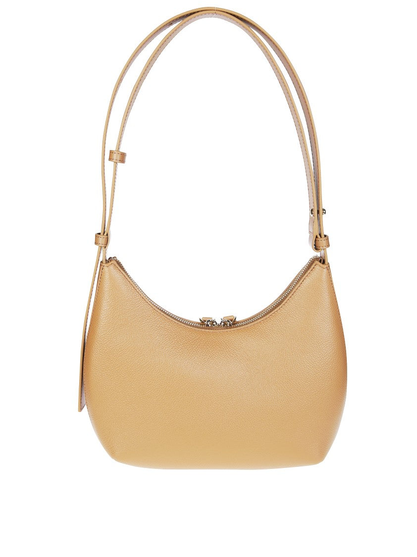 Furla Curved Leather Shoulder Bag