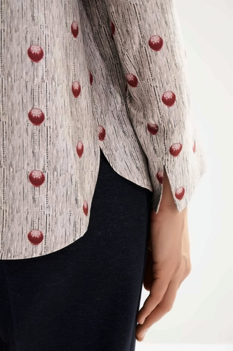 Max Mara Boxy Silhouette Shirt With Textured Pattern