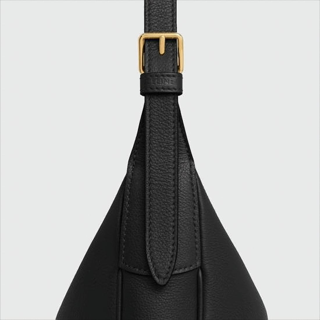 Celine Crescent-Shaped Smooth Calf Leather Shoulder Bag