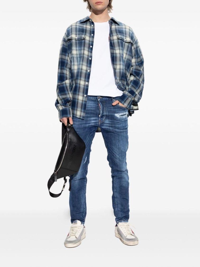 Dsquared2 White Cotton T-Shirt With Logo Print