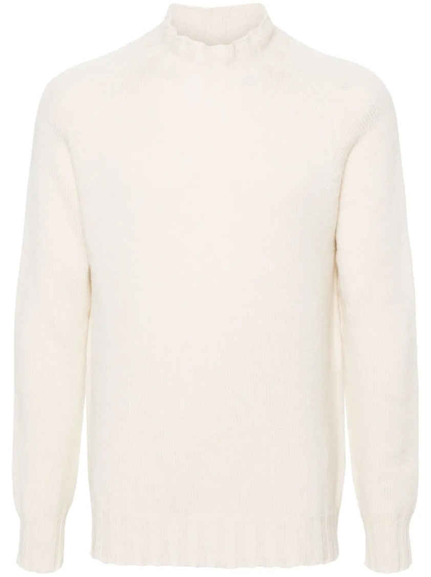 Tagliatore Beige Cashmere Turtleneck Sweater