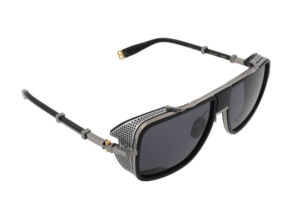 Balmain Oversized Hardware Square Frame Sunglasses