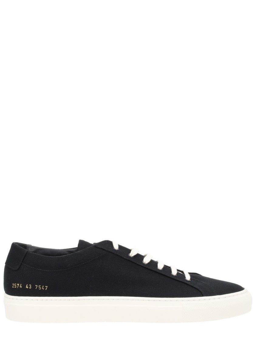 Common Projects Black Achilles Cotton Low-Top Sneakers