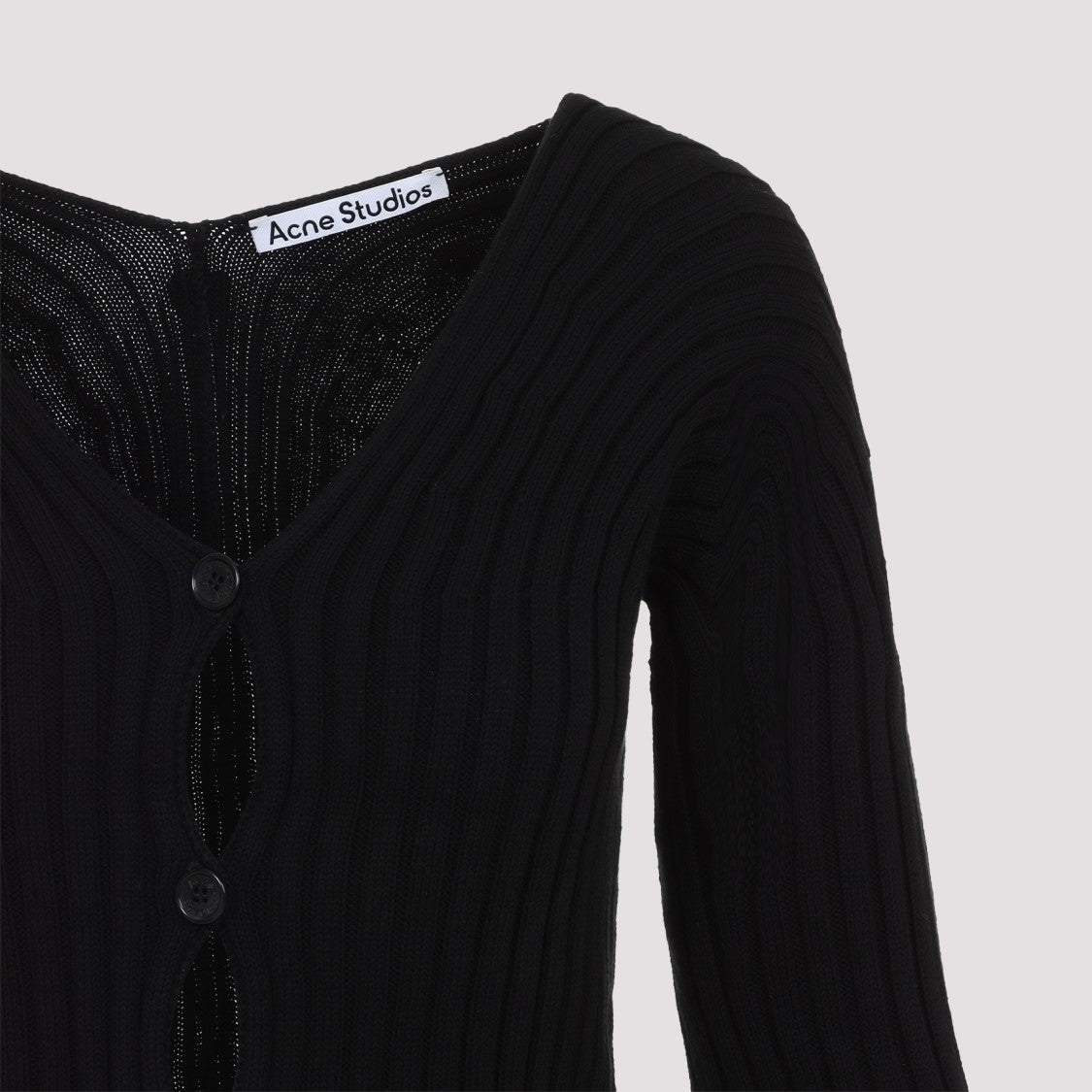 Acne Studios Black Cotton Cardigan