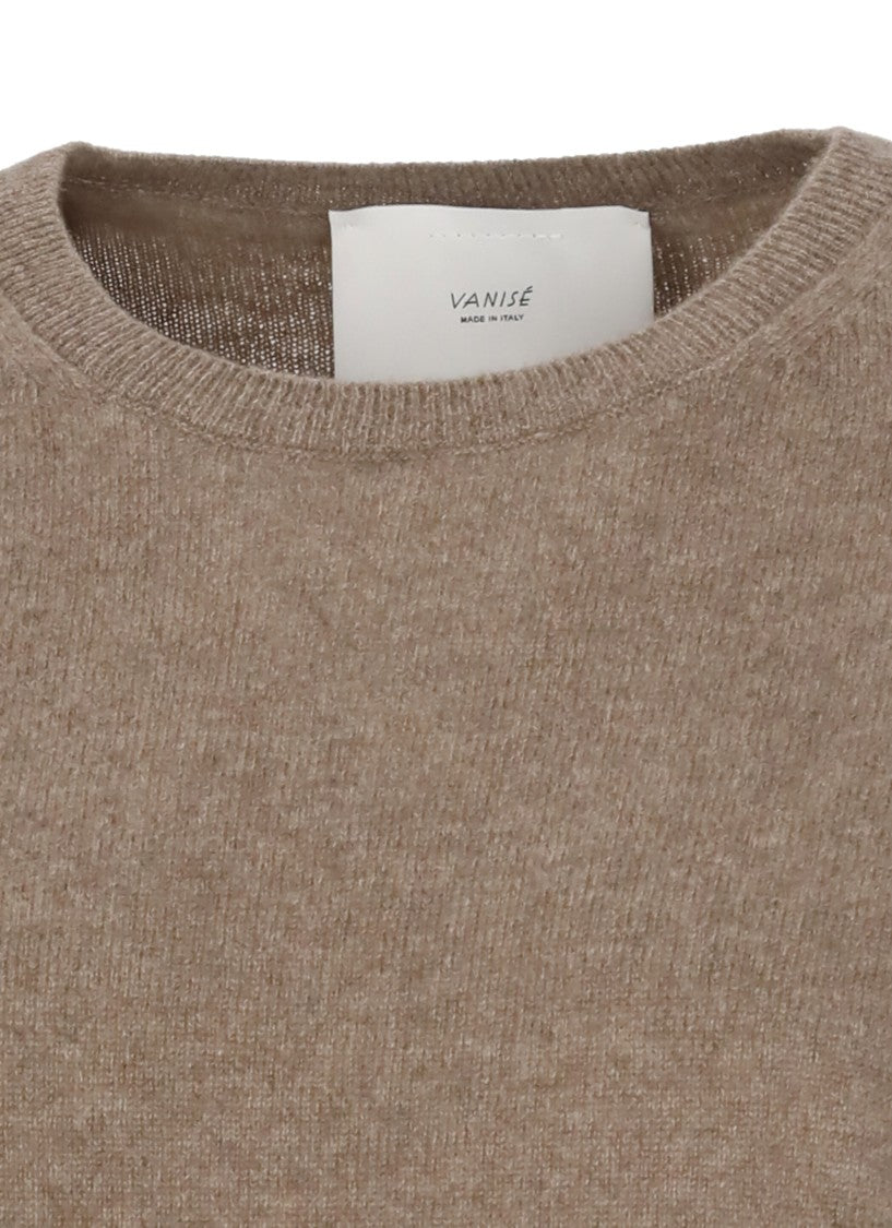Vanisé Cashmere Sweater With Ribbed Trims