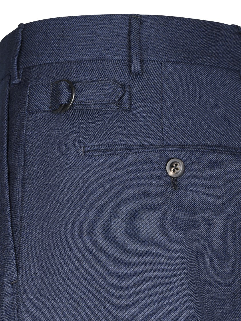 Cellar Door Tailored Straight-Leg Trousers With Adjustable Side Tabs