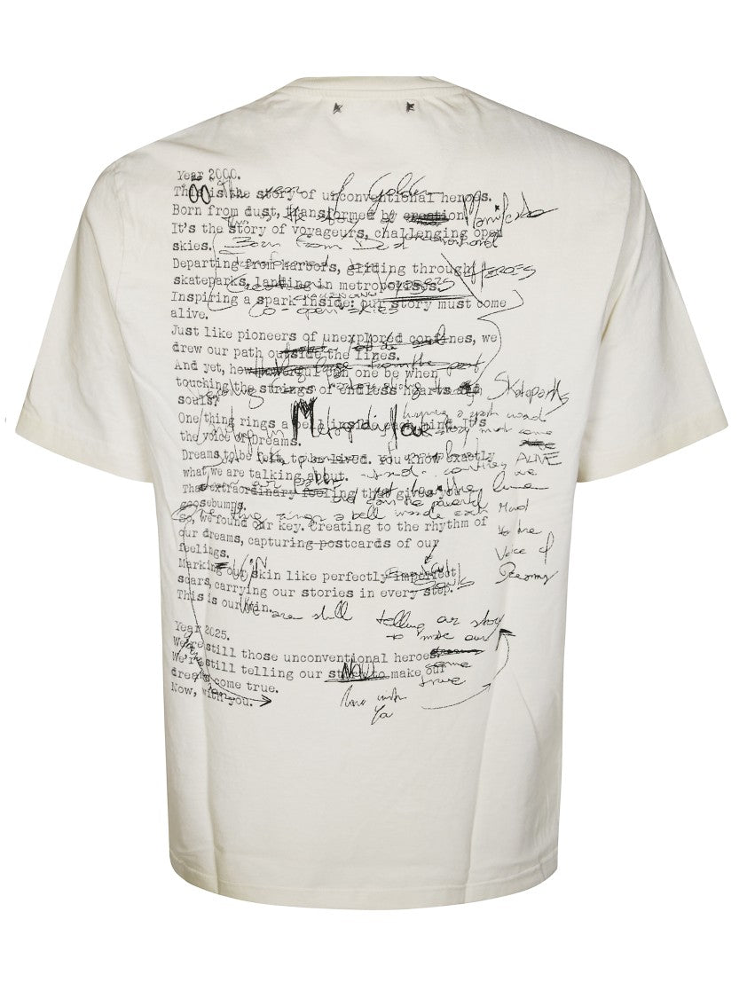 Golden Goose Vintage-Inspired Short-Sleeved Cotton T-Shirt