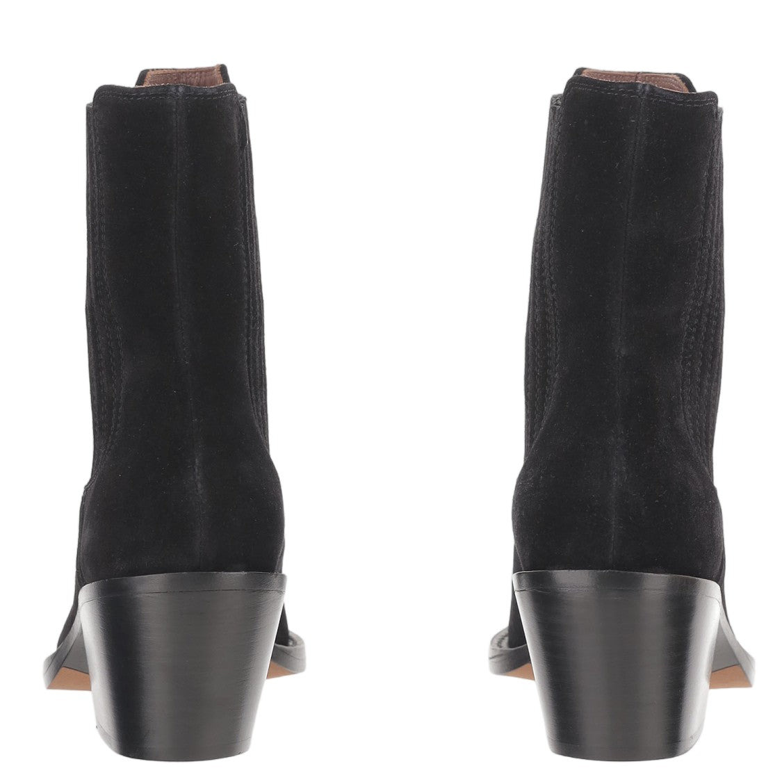 Paris Texas Pointed-Toe Suede Ankle Boots With Metallic Detailing