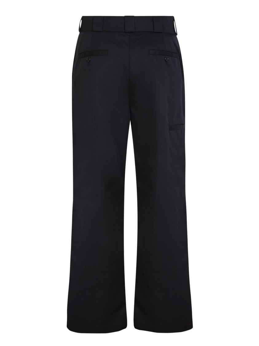 Palm Angels Black Mid-Rise Trousers