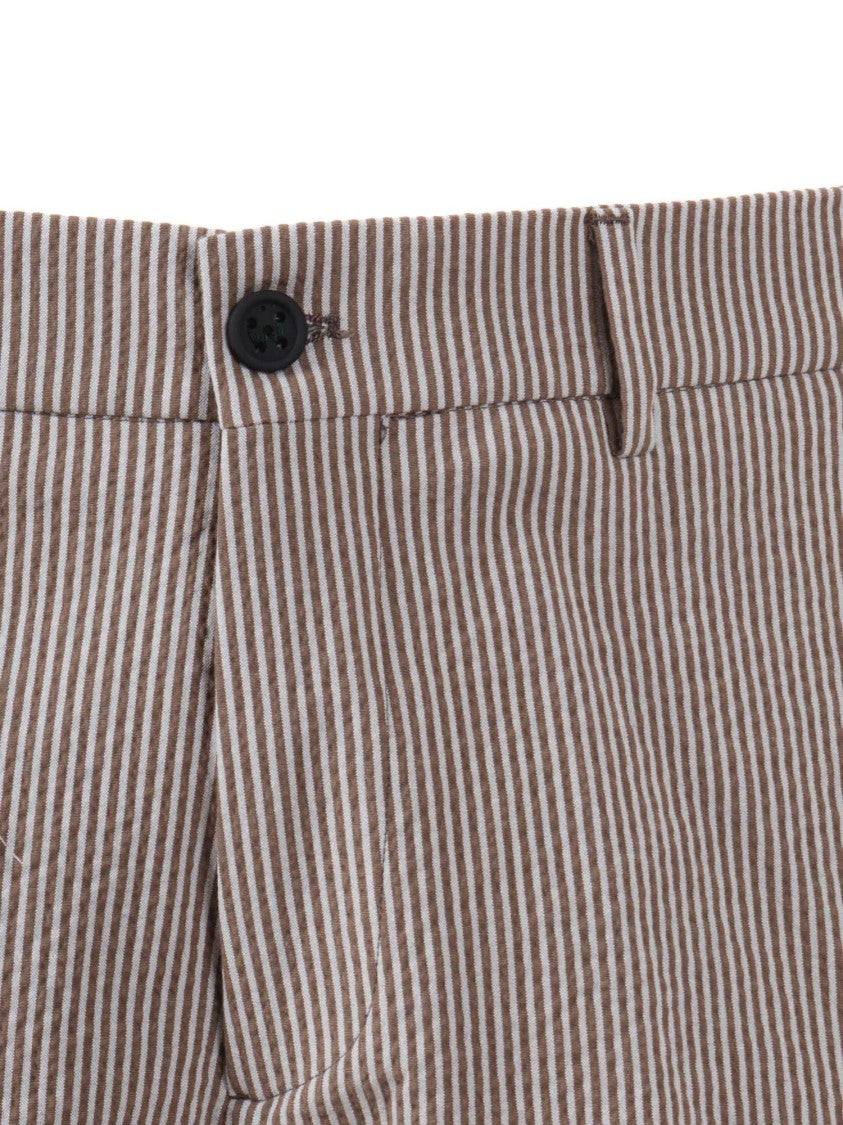 Berwich Slim Fit Vertical Striped Shorts