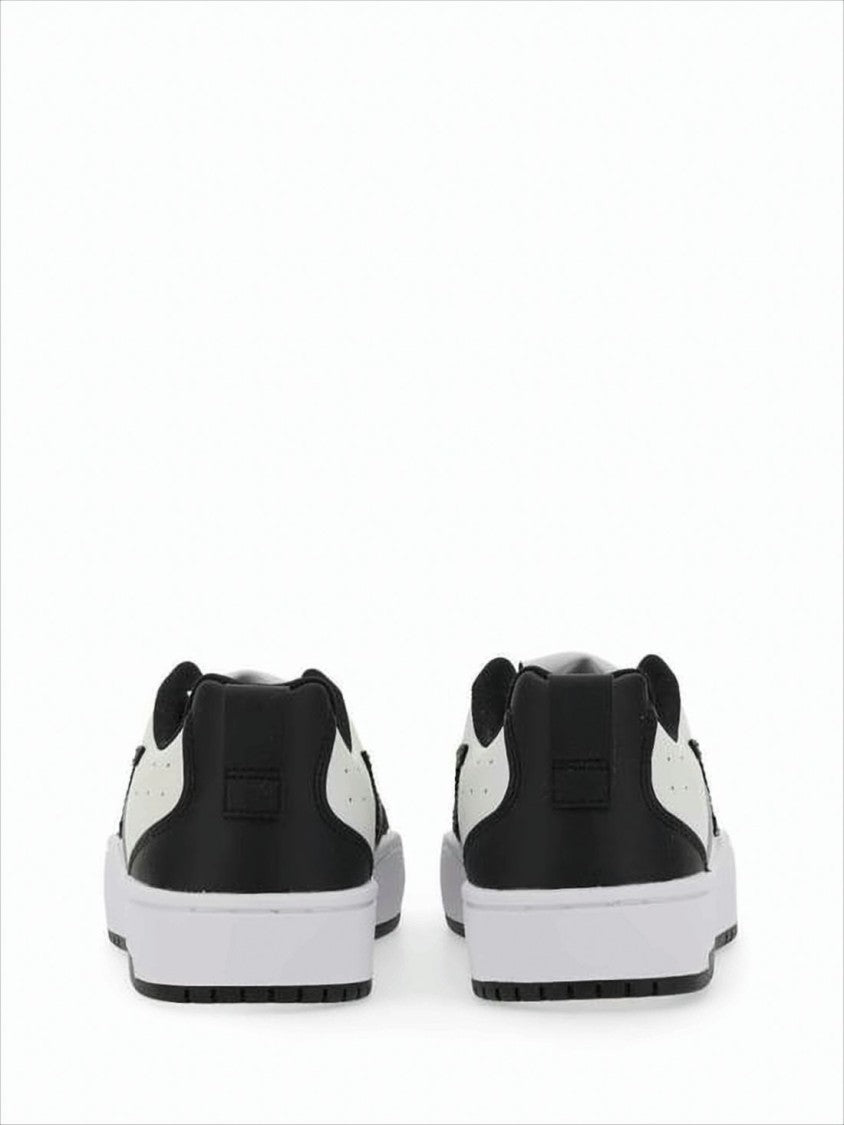 Diesel Low-Top White Sneakers With Perforated Detailing