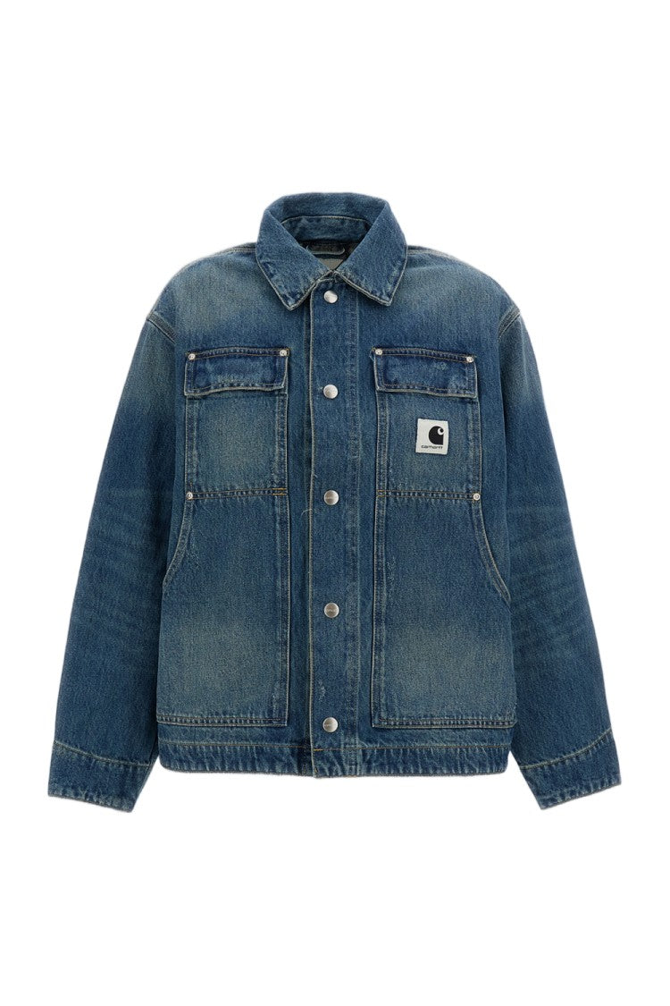 Carhartt Wip Boxy Denim Jacket With Reinforced Pockets