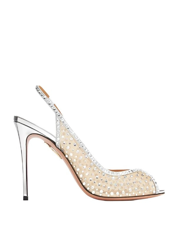Aquazzura Crystal Lover Sandal 105