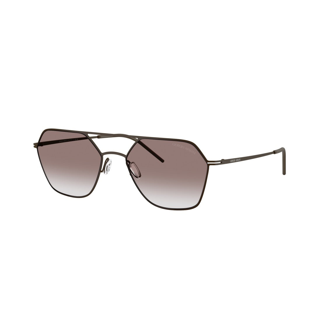 Giorgio Armani 0Ar6185 Geometric Frame Sunglasses With Double Bridge Design