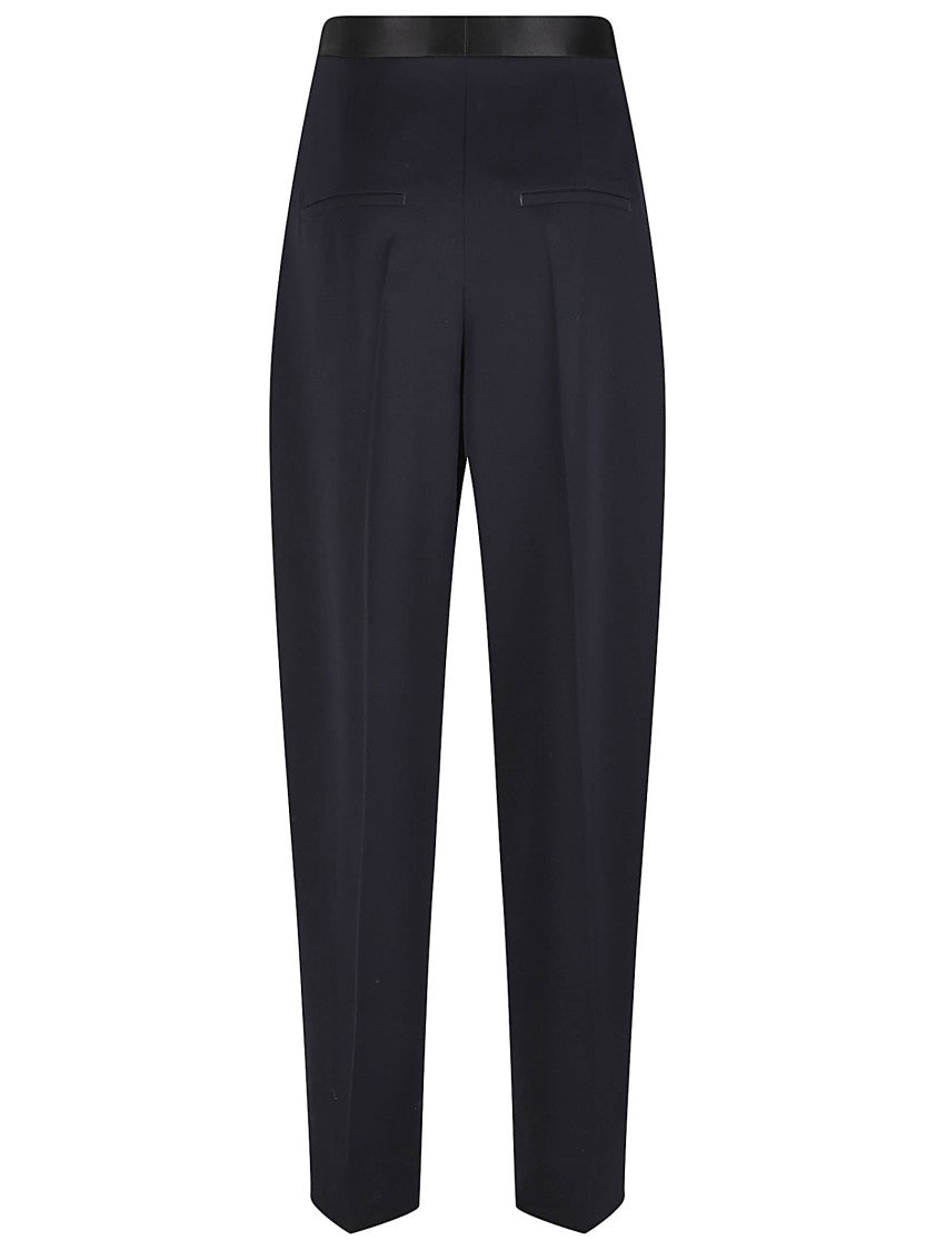 Bottega Veneta High-Waisted Tailored Trousers With Subtle Pleats And Concealed Fastening