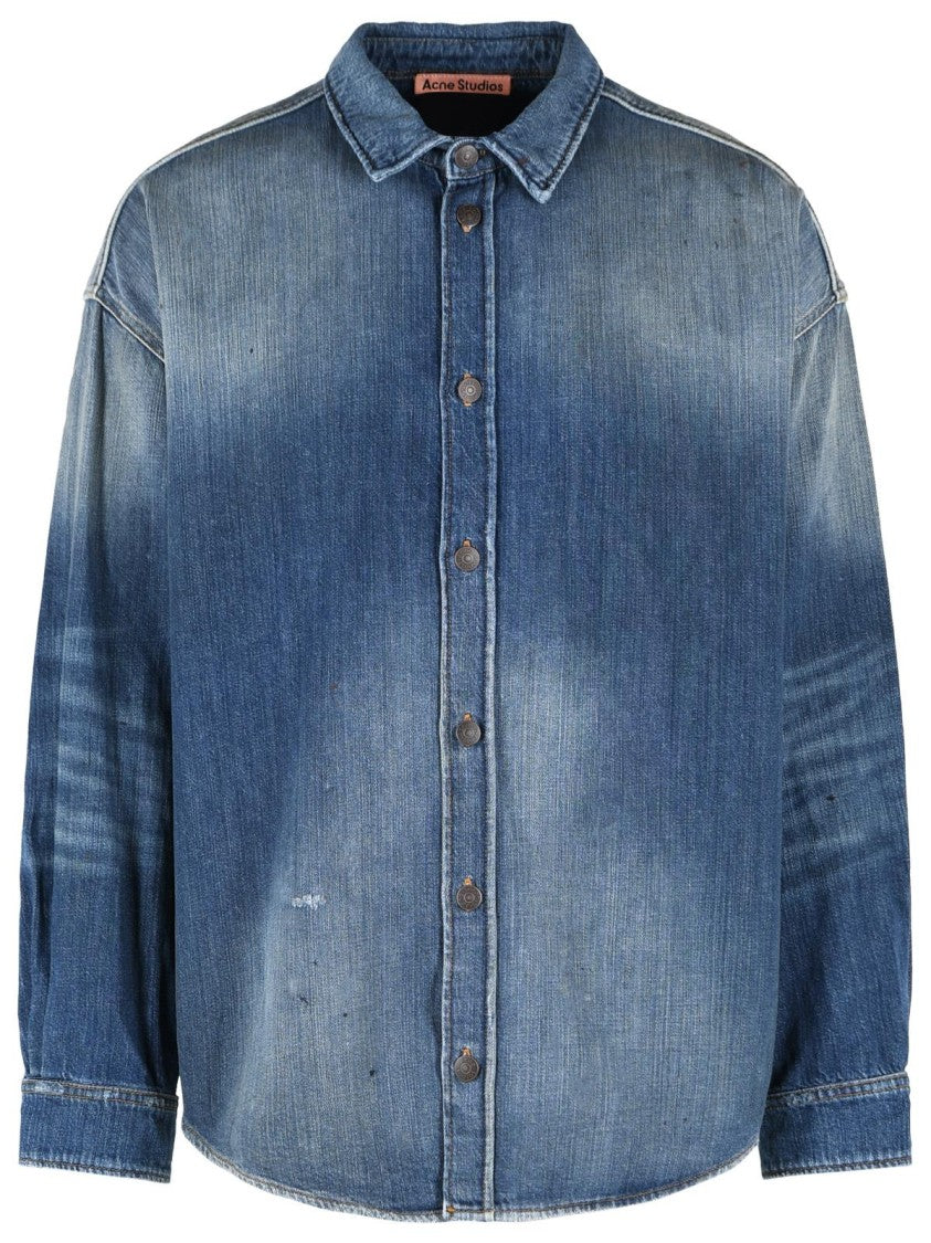 Acne Studios Blue Cotton Shirt