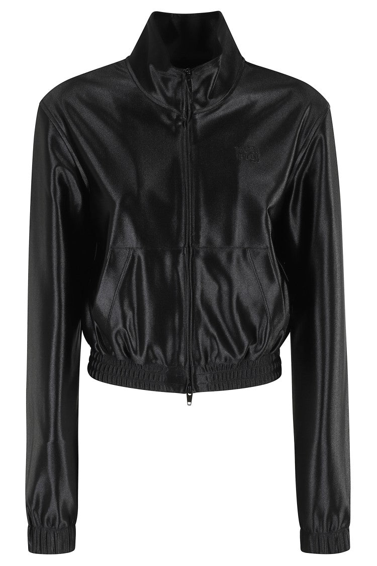 T By Alexander Wang Shrunken Zip Up Sweatshirts