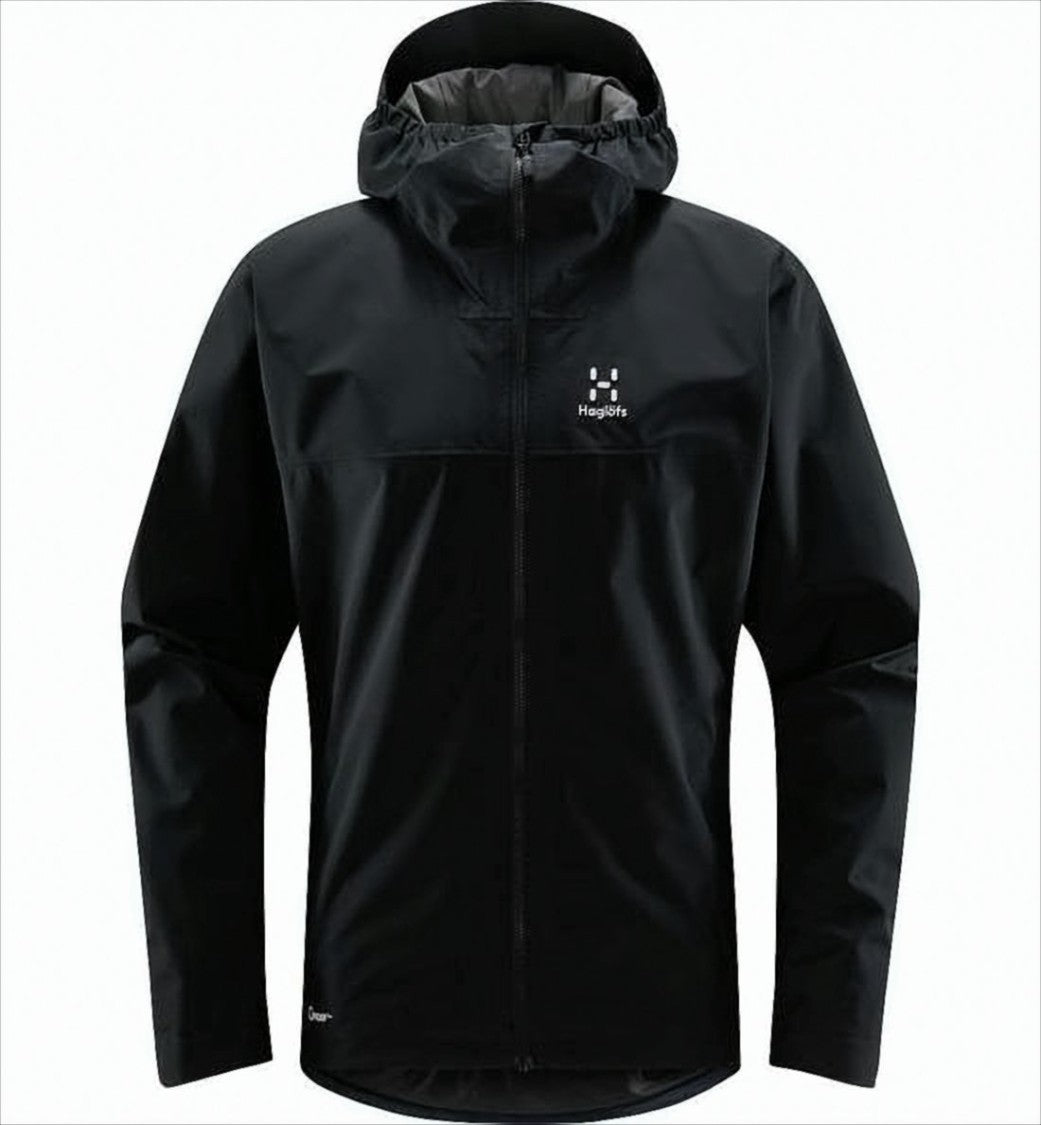 Haglöfs Black Padded Jacket With Attached Hood