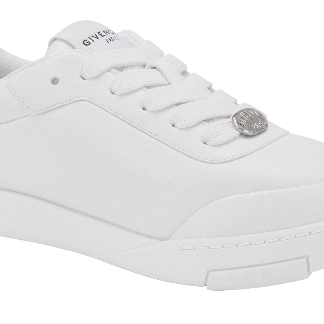 Givenchy Metallic Detail Minimalist Low-Top Sneakers