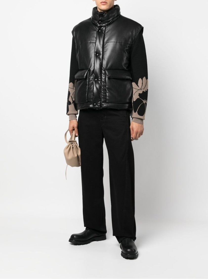 Nanushka Padded Turtleneck Vest With Glossy Finish