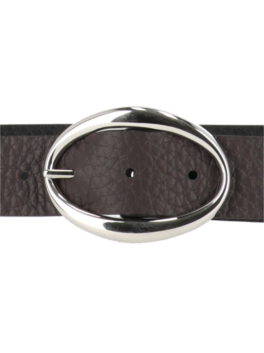 Claudio Orciani Sveva Soft Double Textured Calf Leather Belt