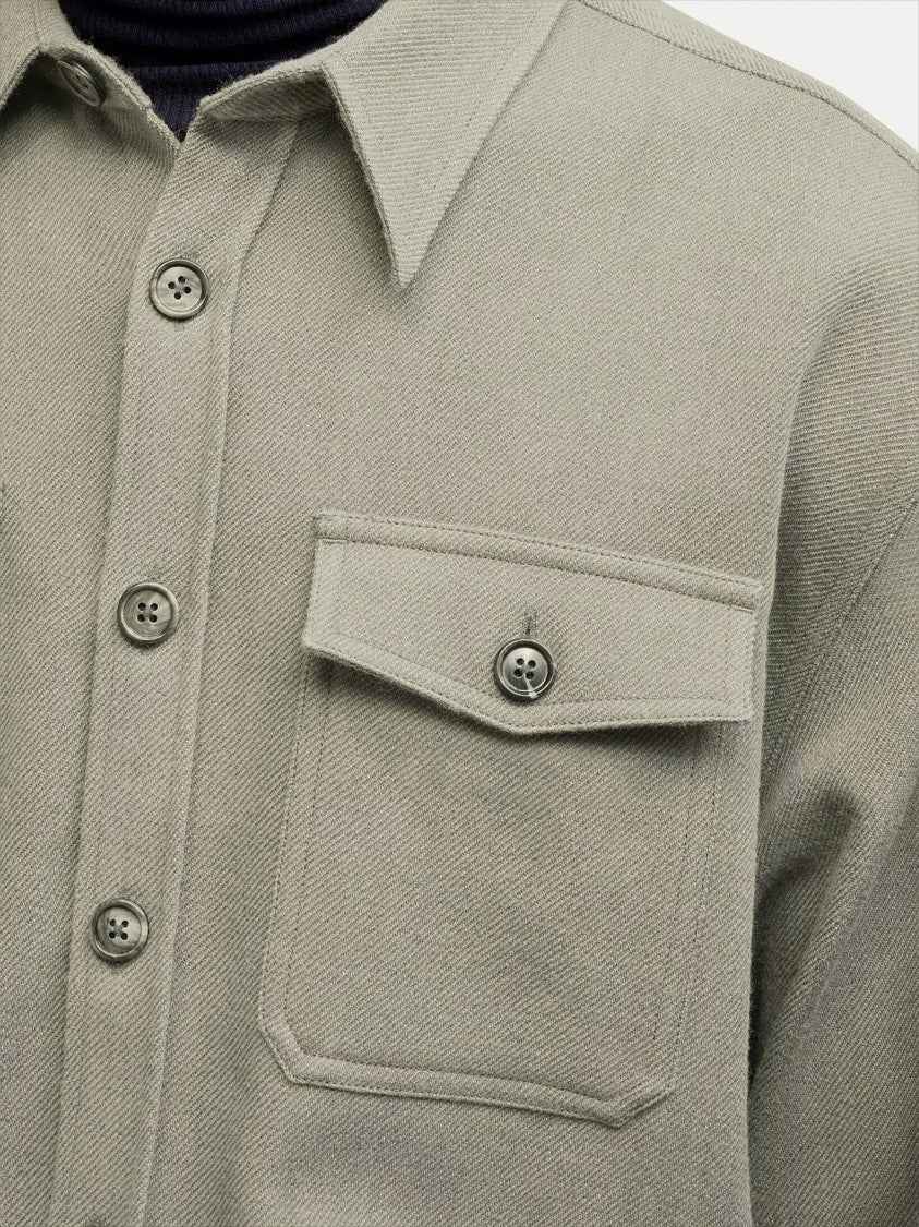 Ami Relaxed Fit Oversized Long Sleeve Shirt