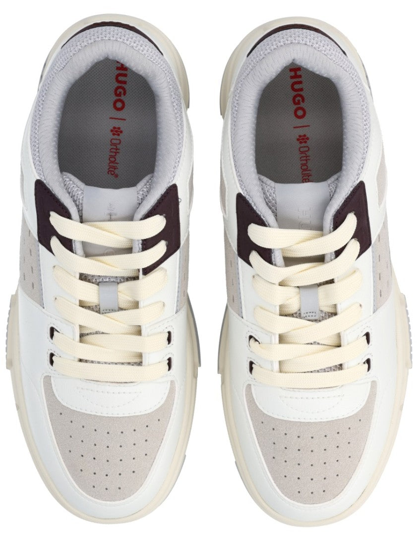 Hugo Yarrow Premium Polyester Cream Sneakers