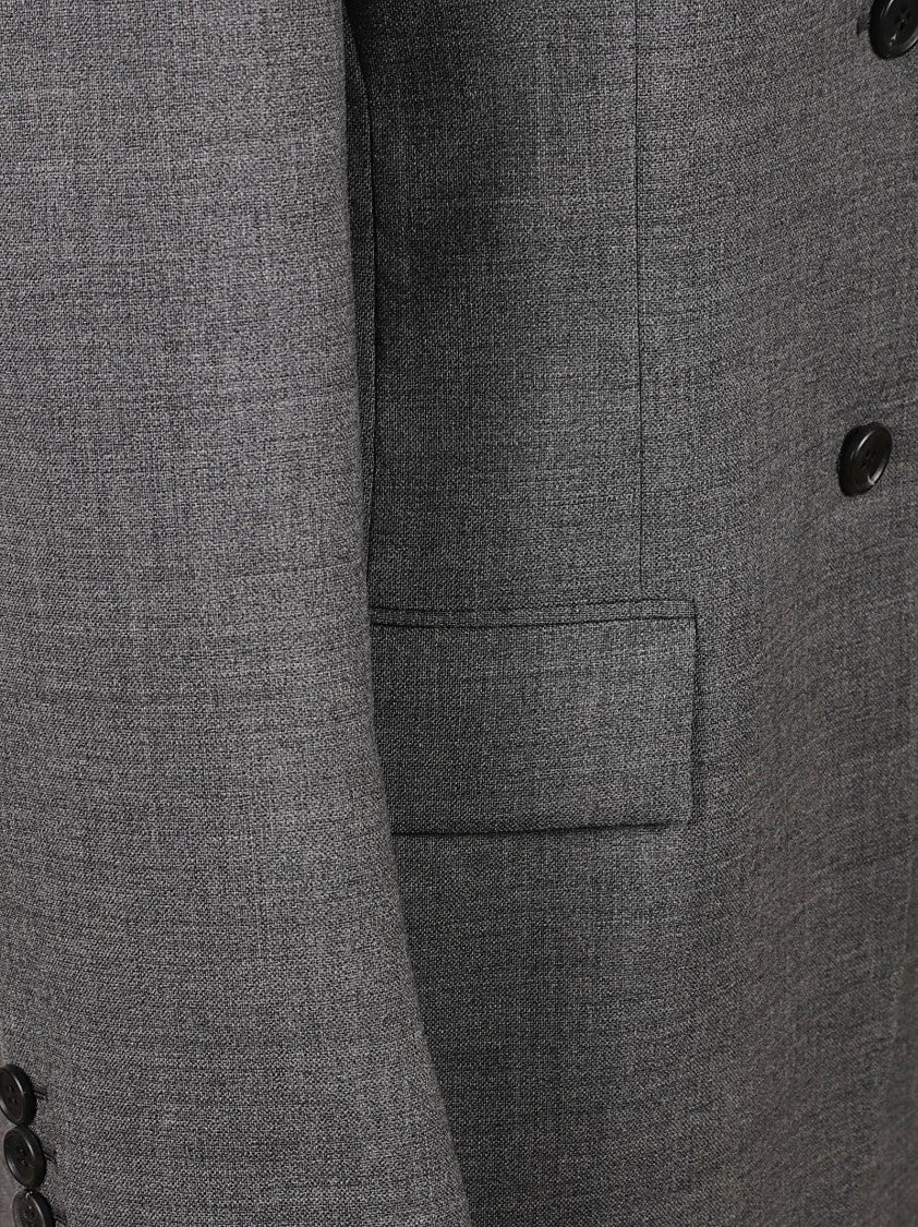 Prada Tailored Blazer With Notched Lapel And Flap Pockets