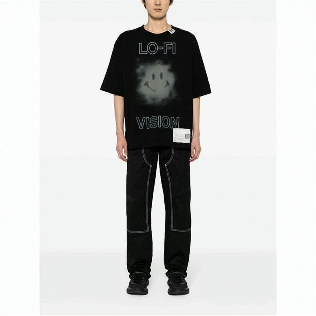 Maison Mihara Yasuhiro Graphic Print Oversized T-Shirt With Unique Label Detail