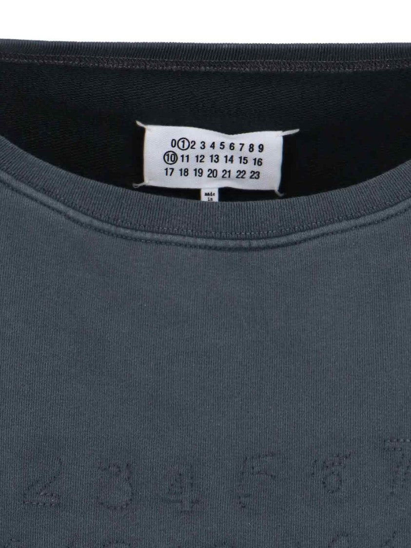 Maison Margiela Logo Crewneck Sweatshirt – Grey