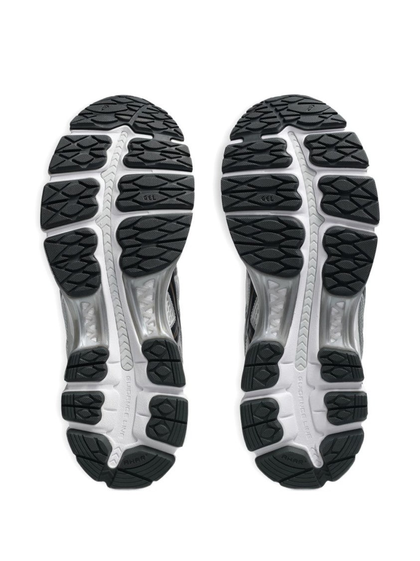 Asics Silver Synthetic Leather Sneakers