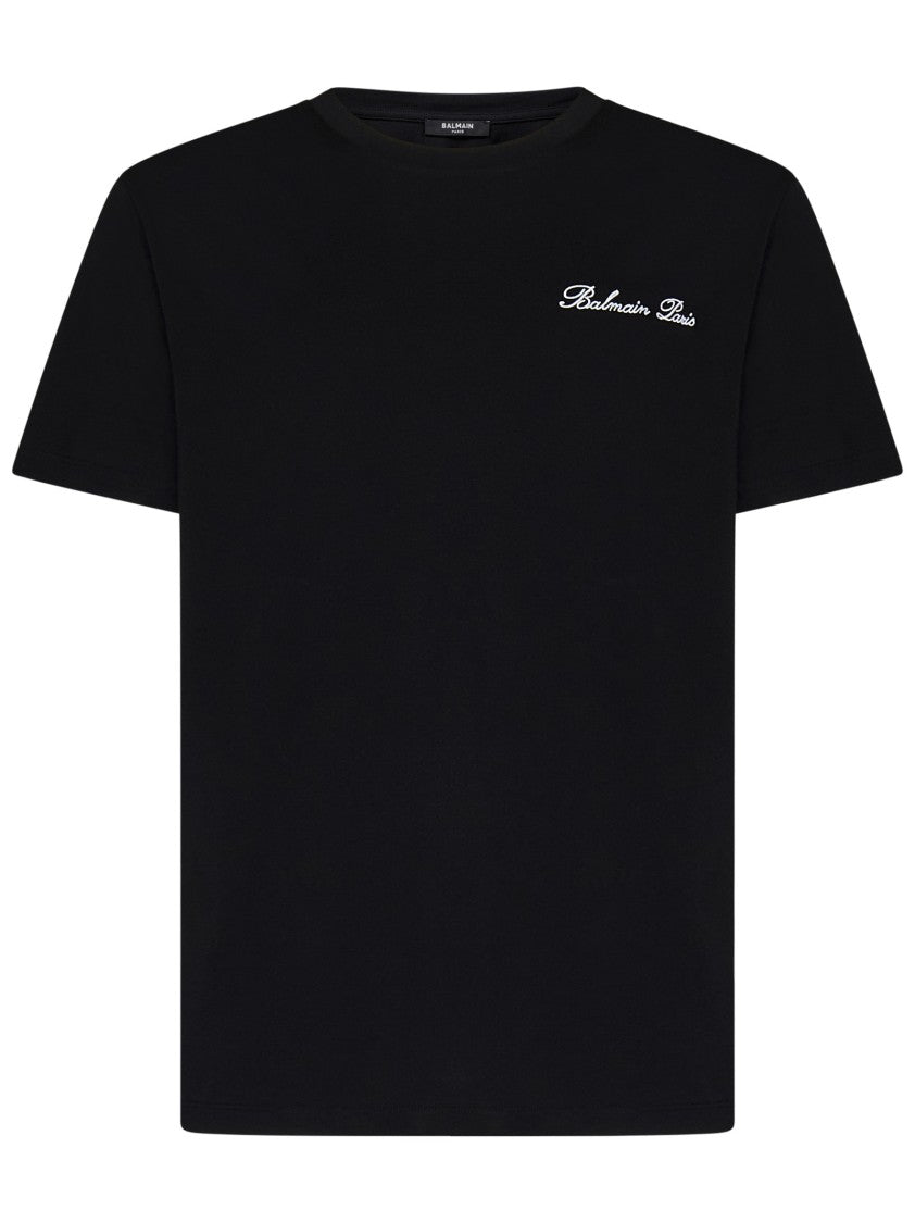 Balmain Black Organic Cotton T-Shirt