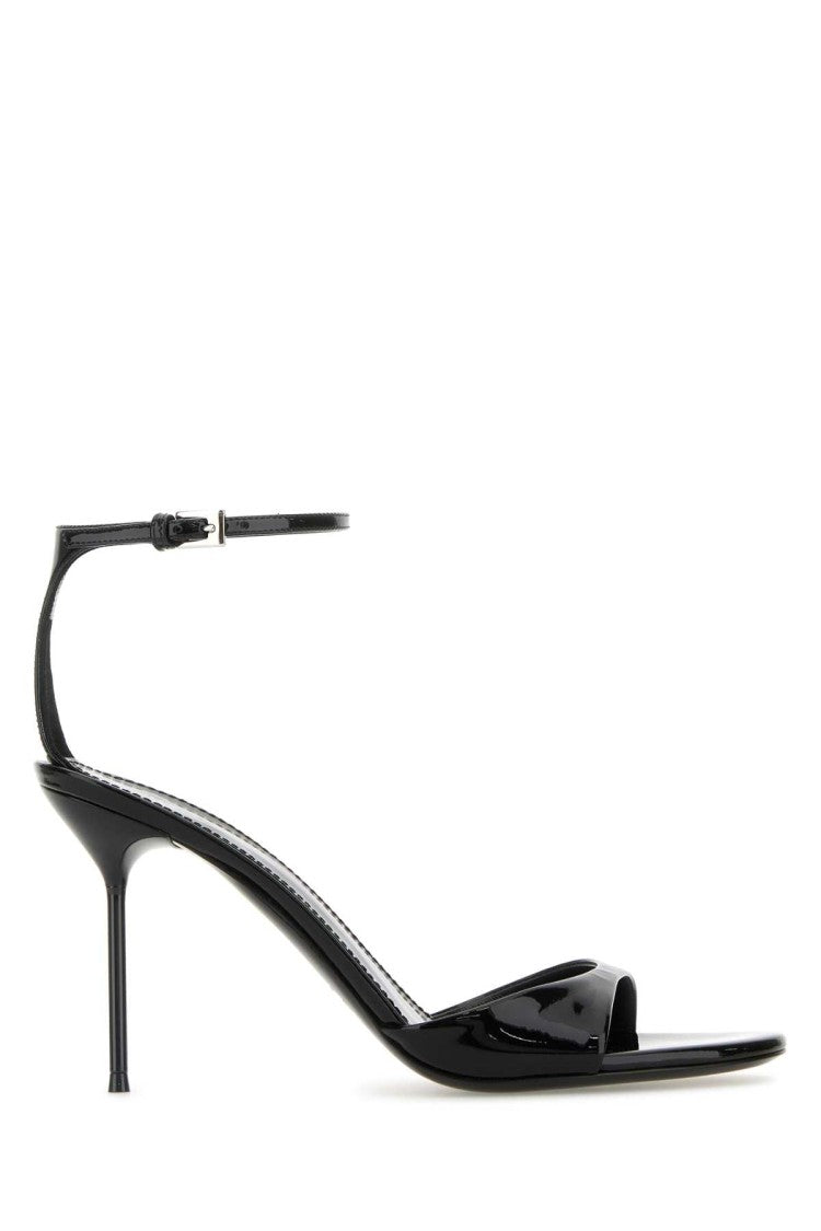 Paris Texas Black Leather Lidia Sandals