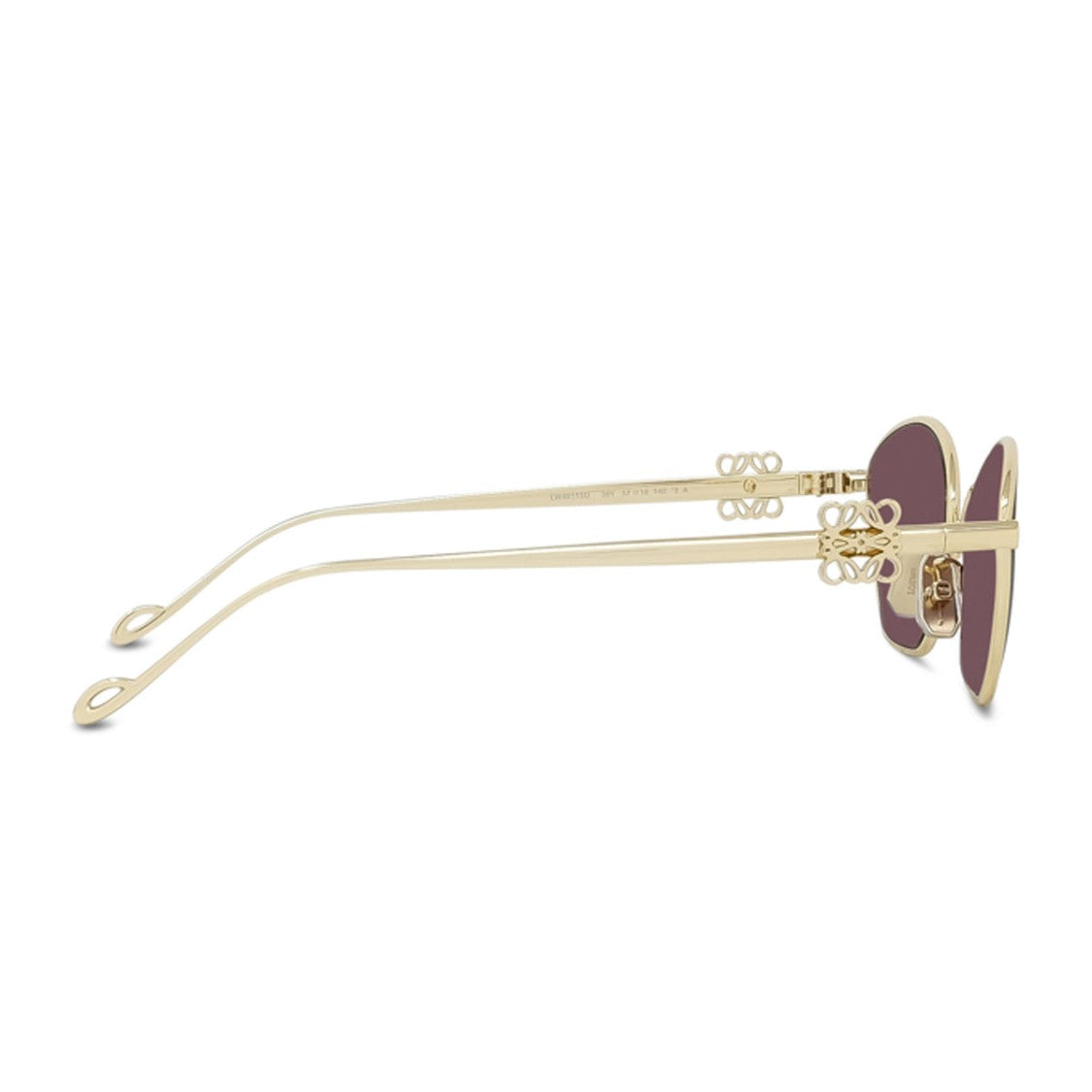 Loewe Gold Anagram Metal Irregular Sunglasses